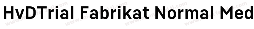 HvDTrial Fabrikat Normal Medium字体转换